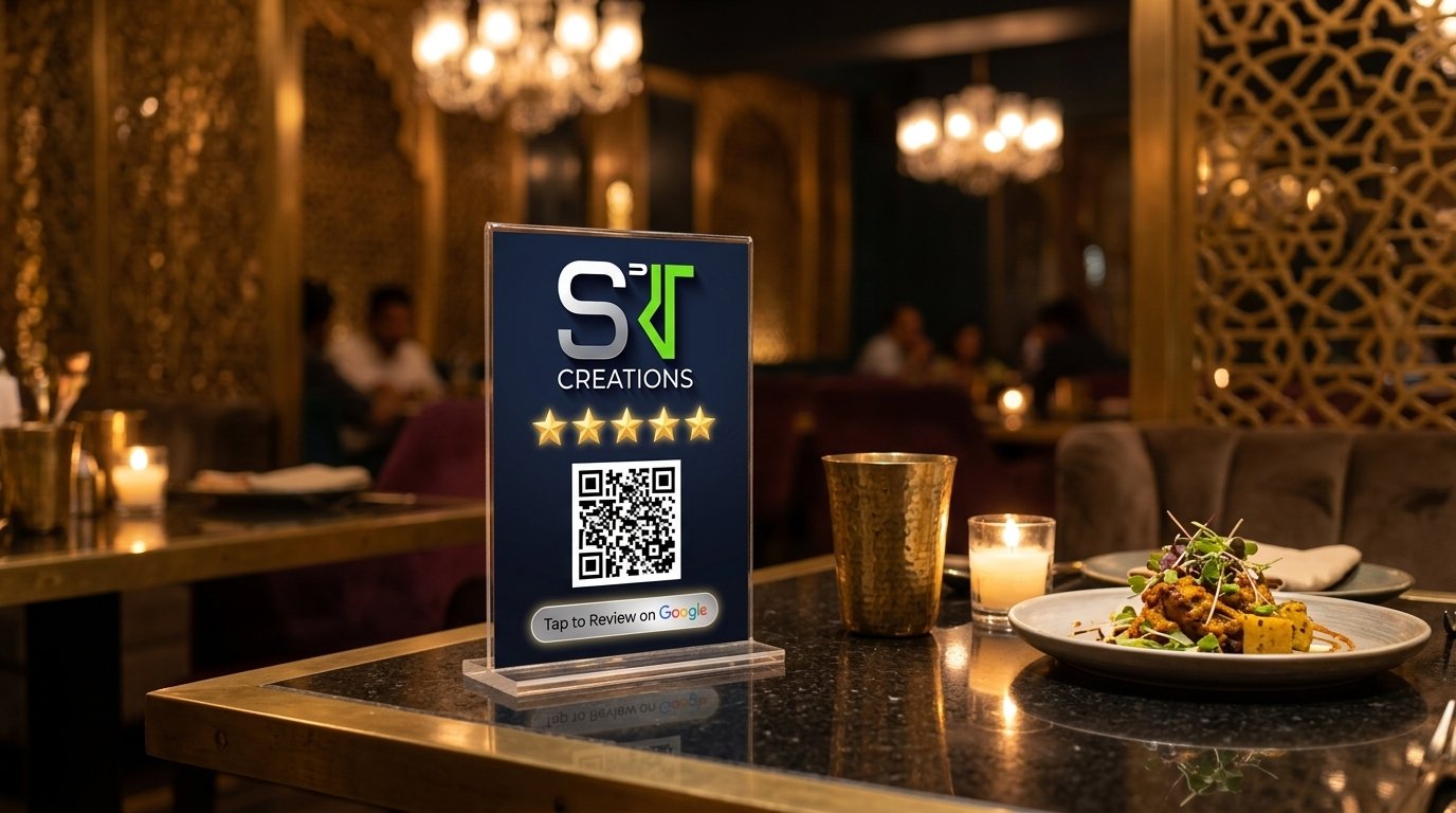 SRIT Creations Official Stand in Luxury Indian Restaurant